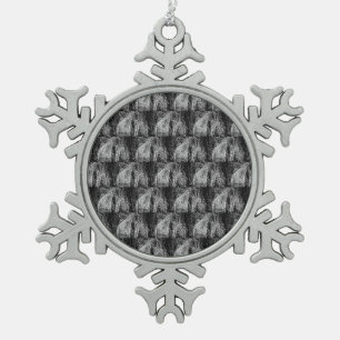 stilleven thuis tin sneeuwvlok ornament