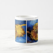 Stilleven Twee Afgesneden Zonnebloemen door Vincen Koffiemok (Center)