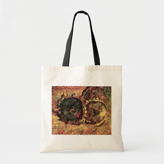 Stilleven Twee afgesneden zonnebloemen door Vincen Tote Bag (Voorkant)