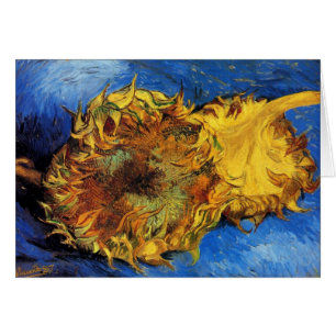 Stilleven Twee Gesneden Zonnebloemen door Vincent 