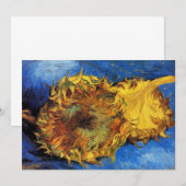 Stilleven Twee Gesneden Zonnebloemen door Vincent  (Voorkant / Achterkant)