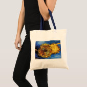 Stilleven Twee Gesneden Zonnebloemen door Vincent  Tote Bag (Voorkant (product))