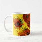 Stilleven vaas met 15 zonnebloemen Vincent van Gog Koffiemok (Links)