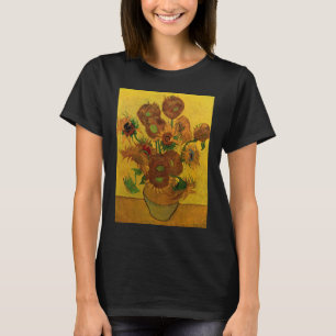 Stilleven vaas met 15 zonnebloemen Vincent van Gog T-shirt