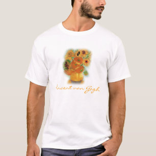 Stilleven - Vaas met twaalf zonnebloemen, van Gogh T-shirt