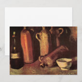 Stilleven van 4 stenen flessen door Vincent van Go (Voorkant / Achterkant)