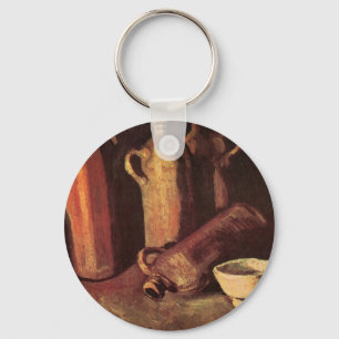 Stilleven van 4 stenen flessen door Vincent van Go Sleutelhanger