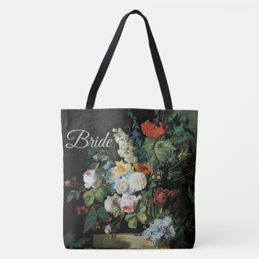 Stilleven van bloemen door Pierre-Joseph Redouté Tote Bag (Voorkant)