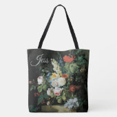 Stilleven van bloemen door Pierre-Joseph Redouté Tote Bag (Achterkant)