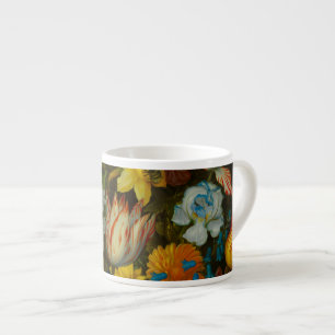 Stilleven van bloemen in een Wan-Li vaas Espresso Kop