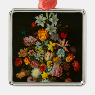 Stilleven van bloemen in een Wan-Li vaas Metalen Ornament