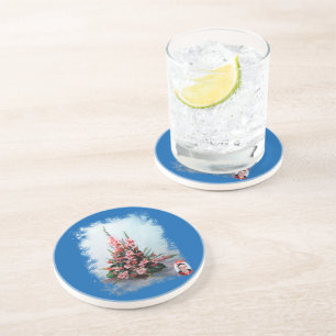 Stilleven van bloemen/Stilleven van bloemen Zandsteen Onderzetter