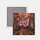 Stilleven van Chinese maskerdecoratie Magneet (Voorkant / Achterkant)