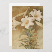 Stilleven van paaslelies | John La Farge (Voorkant / Achterkant)