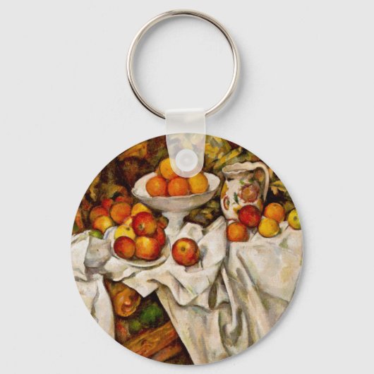 Stilleven van Paul Cézanne Sleutelhanger (Voorkant)