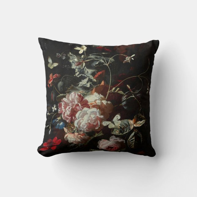Stilleven van roze rozen, klaprozen, jasmijn kussen (Voorkant)
