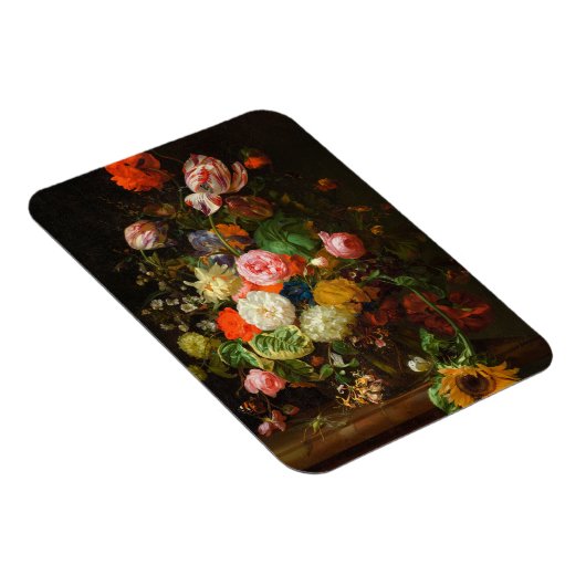 Stilleven van rozen, tulpen, een zonnebloem, 1710 magneet (Rechterzijde)
