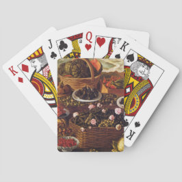 Stilleven van Vincenzo Campi Pokerkaarten