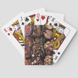 Stilleven van Vincenzo Campi Pokerkaarten