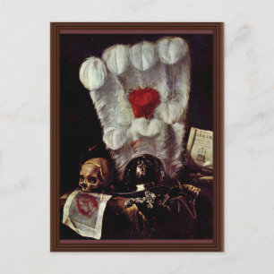 Stilleven (vanitas), van Juriaen Van Streeck (Bes) Briefkaart