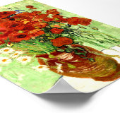 Stilleven, Vase met Daisies en Poppies (1890) Poster (Hoek)