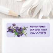 Stilleven Vase Violet Irises Van Gogh Fine Art Etiket (Insitu)