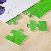 Stilleven Vase Violet Irises Van Gogh Fine Art Legpuzzel (Zijkant)