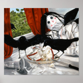 "Stilleven verstoord door koeien" door Cegavske Poster