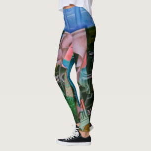 Stilleven voor een open raam door Juan Gris Leggings