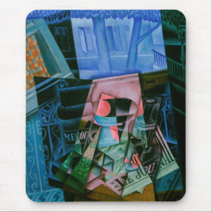 Stilleven voor een open raam door Juan Gris Muismat