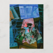 Stilleven voor een open raam van Juan Gris Briefkaart (Voorkant)