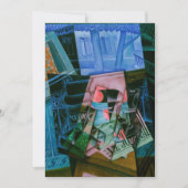 Stilleven voor een open raam van Juan Gris Kaart (Voorkant)