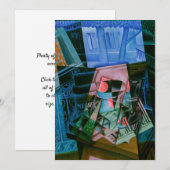 Stilleven voor een open raam van Juan Gris Kaart (Voorkant / Achterkant)