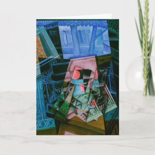 Stilleven voor een open raam van Juan Gris Kaart