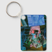 Stilleven voor een open raam van Juan Gris Sleutelhanger (Voorkant)