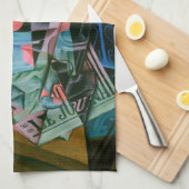 Stilleven voor een open raam van Juan Gris Theedoek (Quarter Fold)