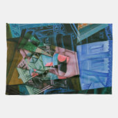 Stilleven voor een open raam van Juan Gris Theedoek (Horizontaal)