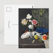 Stilleven vruchten en Rozen | George Leslie Hunter Briefkaart (Voorkant / Achterkant)