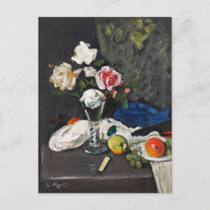 Stilleven vruchten en Rozen   George Leslie Hunter Briefkaart