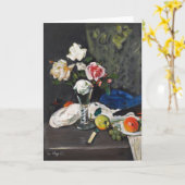 Stilleven vruchten en Rozen | George Leslie Hunter Kaart (Gele Bloem)