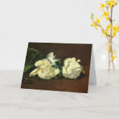 Stilleven, witte pioenen - Edouard Manet Kaart (Gele Bloem)
