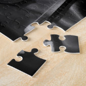 Stilleven zwart-wit afbeelding van een viool legpuzzel (Zijkant)