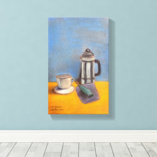 stillevens-verf canvas afdruk (Insitu (Houten vloer))