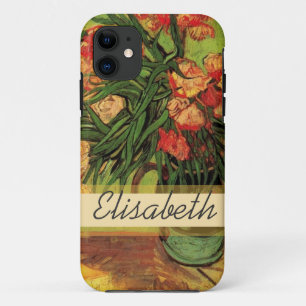 Stillevenvaas met oleanders en boeken, Van Gogh iPhone 11 Hoesje