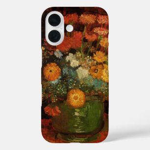 Stillevenvaas met Zinnias door Vincent van Gogh iPhone 16 Hoesje