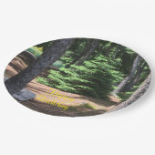 Stillheid in het bos papieren bordje (Gekanteld)