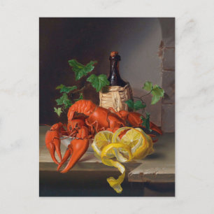 Stillleben mit Hummer van Anonymous Briefkaart