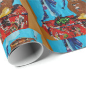 Stilllife Collage Kleurrijke Art Glossy Wrapping P Cadeaupapier (Rol Hoek)