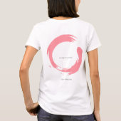 Stillness in Motion – Minimalist Ballerina & Enso T-shirt (Achterkant)