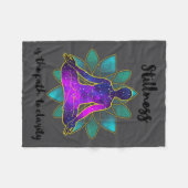 Stillness Is The Path To Clarity Gratitude Motivat Fleece Deken (Voorkant (Horizontaal))